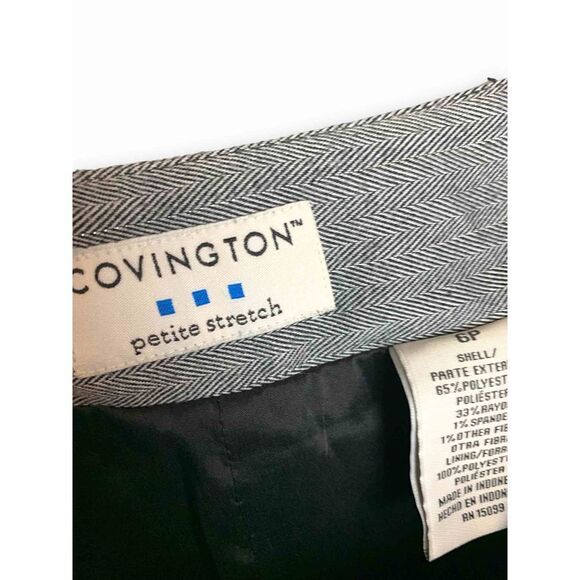 Tweed A-line Skirt with Silver Pin stripes 6P - Picture 5 of 5